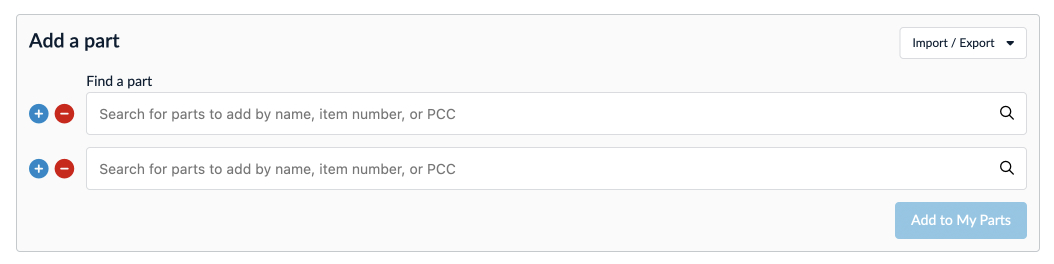 By using the Add Item interface, you may add more than one item at a time.